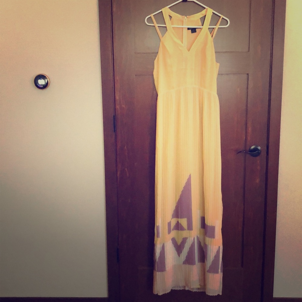 French Connection yellow dress size 6
